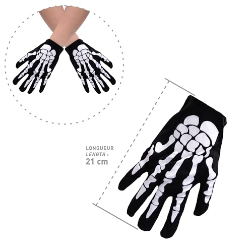 p-tit-clown-skeletthandschuhe-erwachsene-schwarz-wei image 8