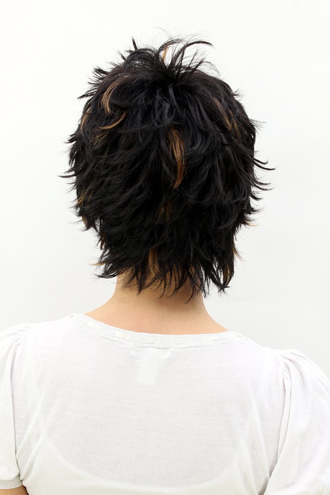 wig-me-up-per-cke-a33-2b27-kurzhaar-per-cke-schwarz-mit-blonden-str-hnen-igel-lo image 4