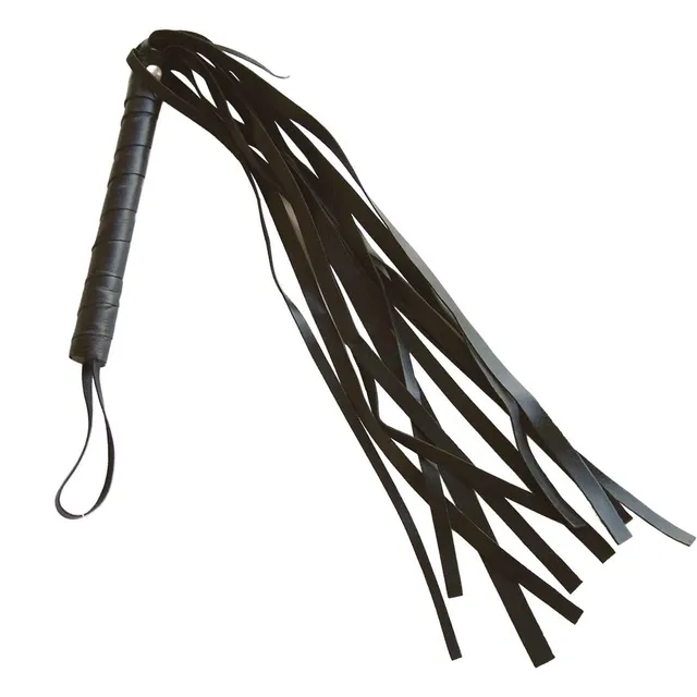 ptit-clown-peitsche-kost-m-accessoire-kunstleder-schwarz-65-cm image 1