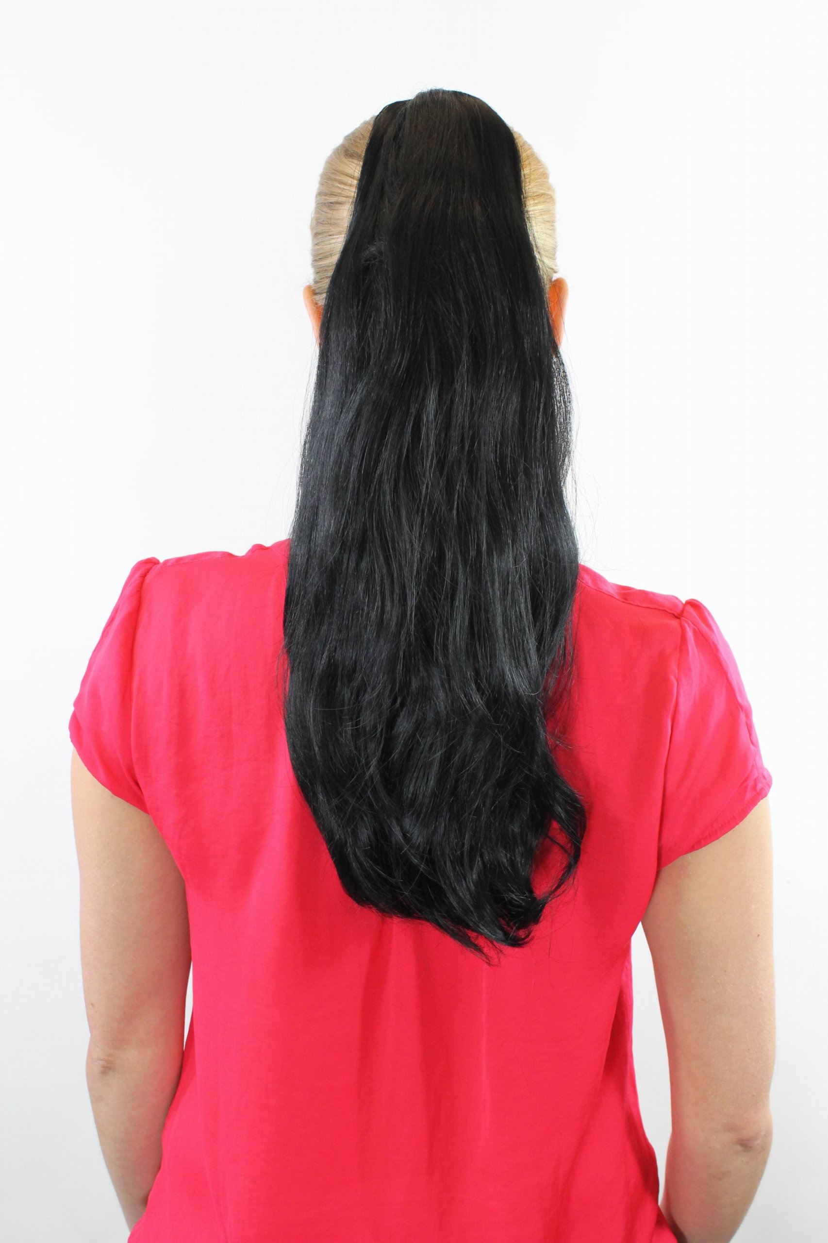 wig-me-up-t-15-1-zopf-haarteil-schwarz-glatt-mit-butterfly-klammer-45-cm image 2