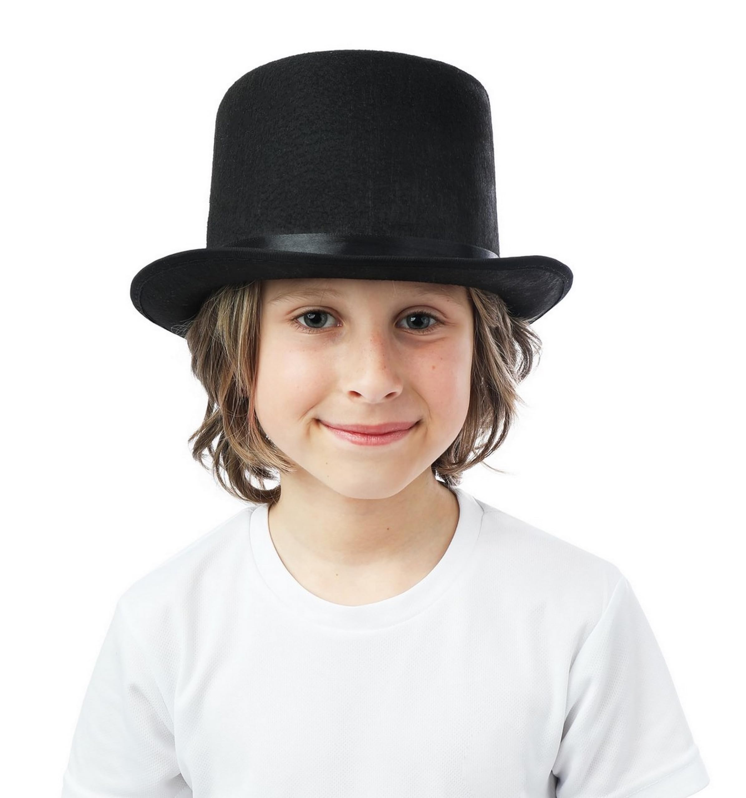 ptit-clown-40104-zylinder-hut-filz-12-cm-schwarz image 1