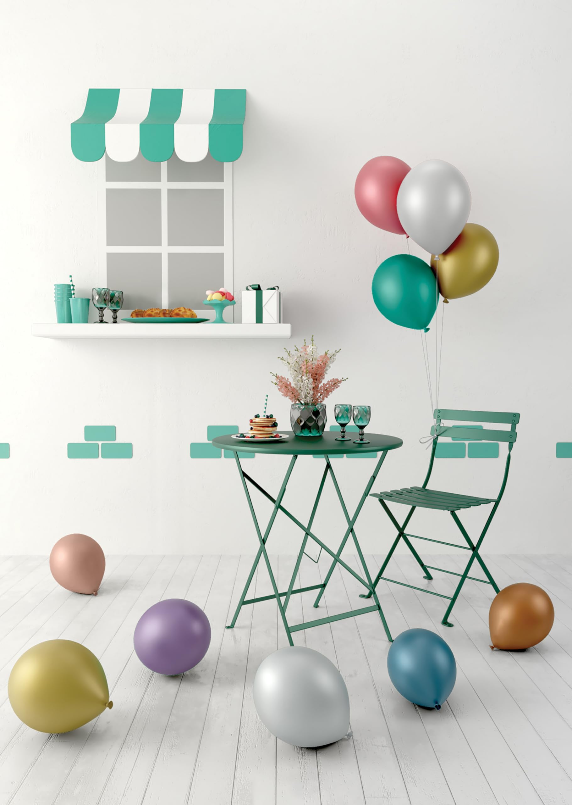 p-tit-clown-re22432-luftballons-chrom-mehrfarbig-30-cm-8-st-ck image 1