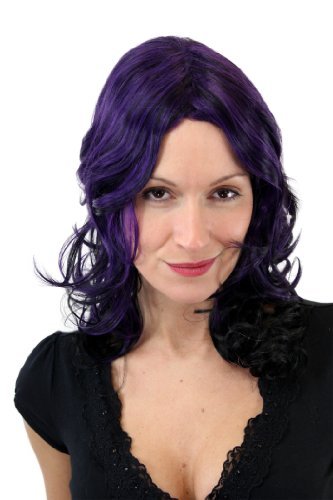 wig-me-up-gfw1039-g4-damenper-cke-schwarz-lila-mittelscheitel-locken image 4