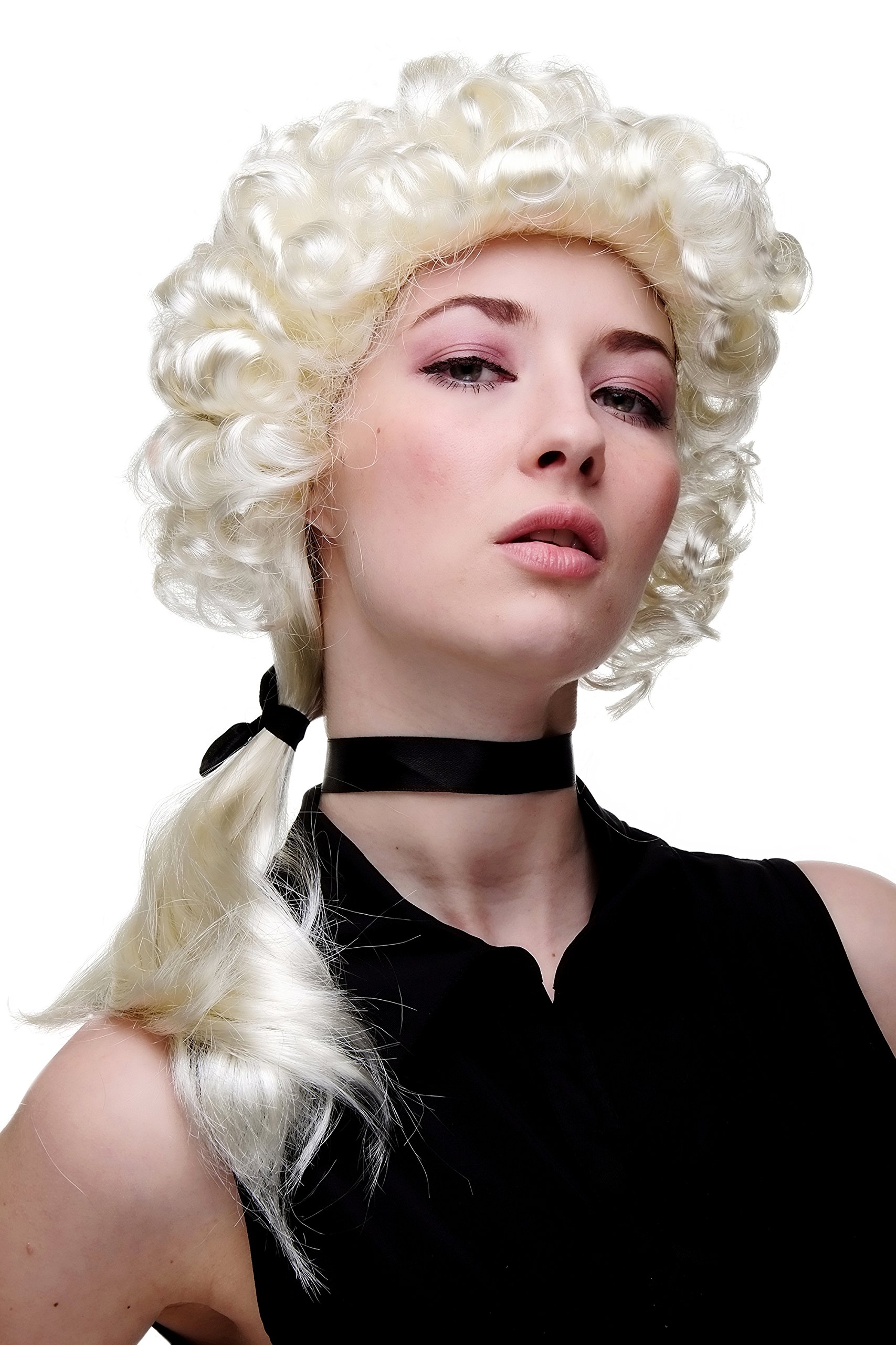 wig-me-up-lm3053-613-party-per-cke-blonde-richter-zopfper-cke-45-cm image 1