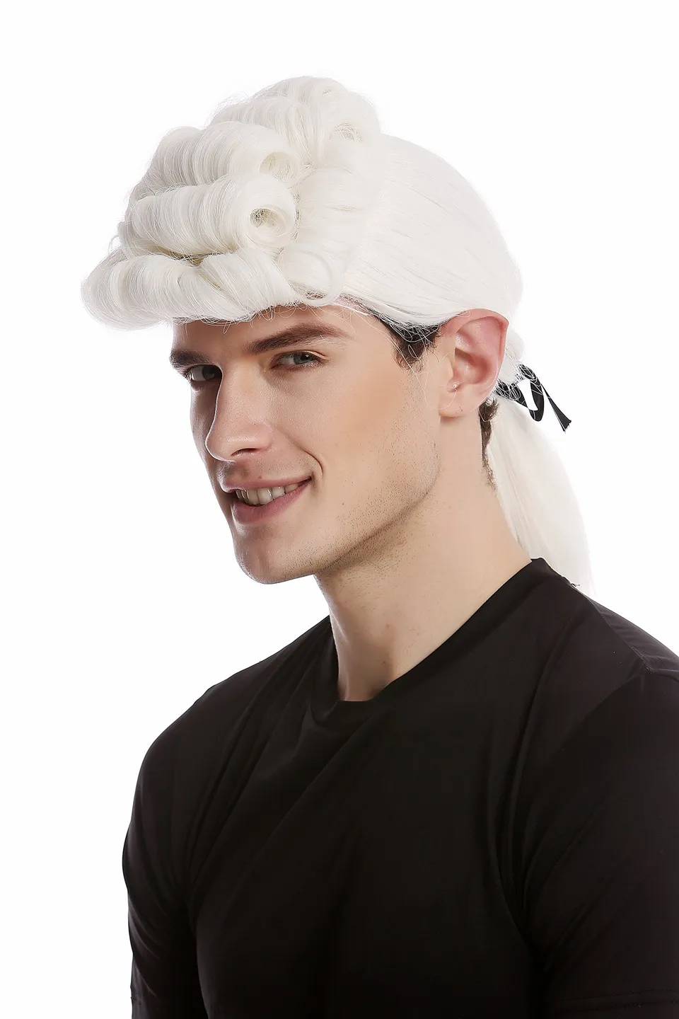 wig-me-up-68514-za60-per-cke-herren-barock-wei-lockig-mit-zopf image 1