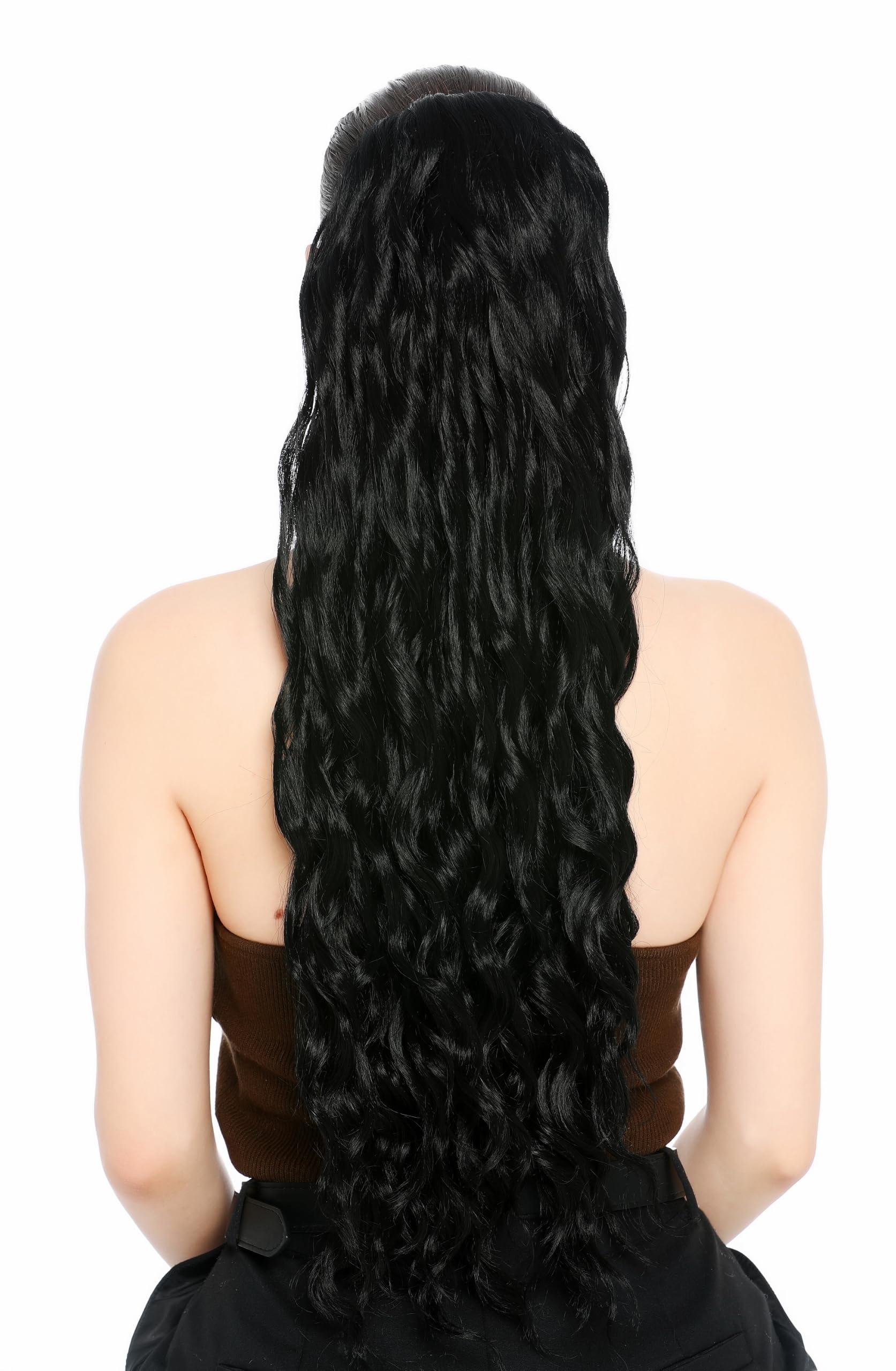 wig-me-up-n1557a-1-haarteil-pferdeschwanz-zopf-schwarz-gewellt-70-cm image 3