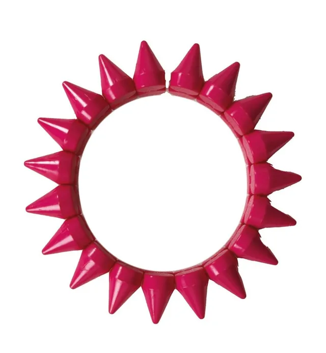 p-tit-clown-22656-punk-armband-neon-rosa-einheitsgr-e-kunststoff image 1