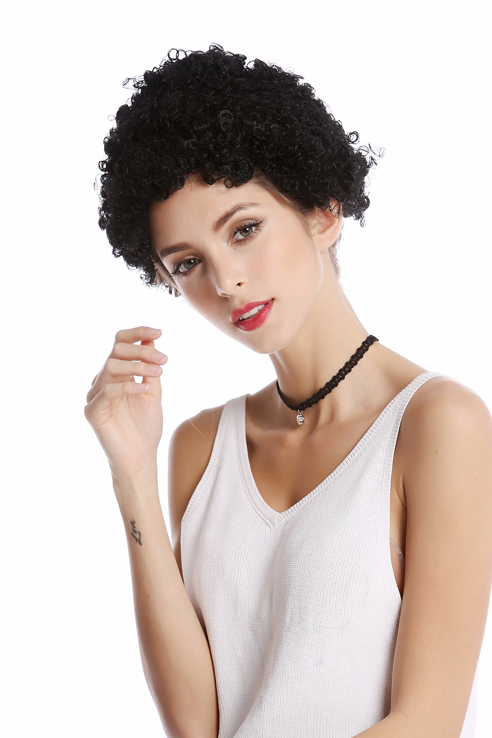 wig-me-up-90646-k01-afro-per-cke-schwarz-kurz-kraus-lockig-karneval-halloween-pe image 3