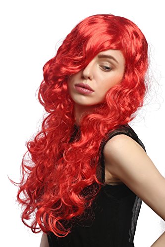 wig-me-up-dec37-pc13-per-cke-damen-lang-rot-wellig-65-cm-seitenscheitel image 7