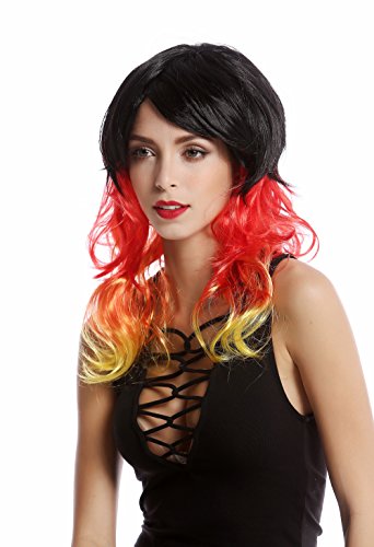 wig-me-up-90650-p103-pc13-pc2b-fanper-cke-damen-schwarz-rot-gold-lang-wellig-45- image 6