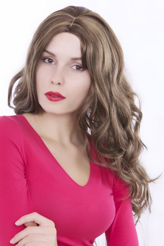 wig-me-up-gfw181-10h124-per-cke-lang-gewellt-braun-mit-blonden-str-hnen-75-cm image 5
