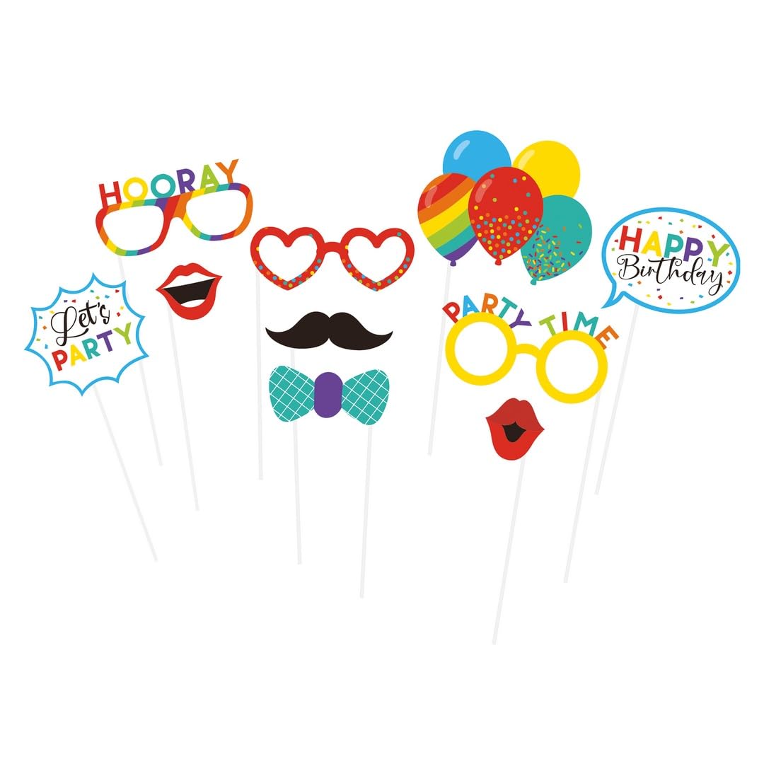 p-tit-clown-fotobooth-set-geburtstag-10-teilig-mehrfarbig image 2