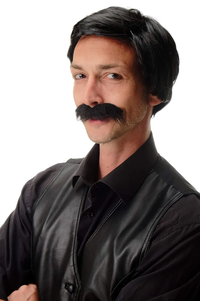 wig-me-up-4129-p103-per-cke-mit-bart-schwarz-gentleman-gangster-set image 1