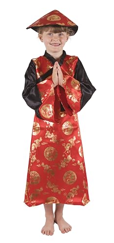 p-tit-clown-chinesisches-neujahrskost-m-kinder-m-dchen-rot-10-12-jahre image 8
