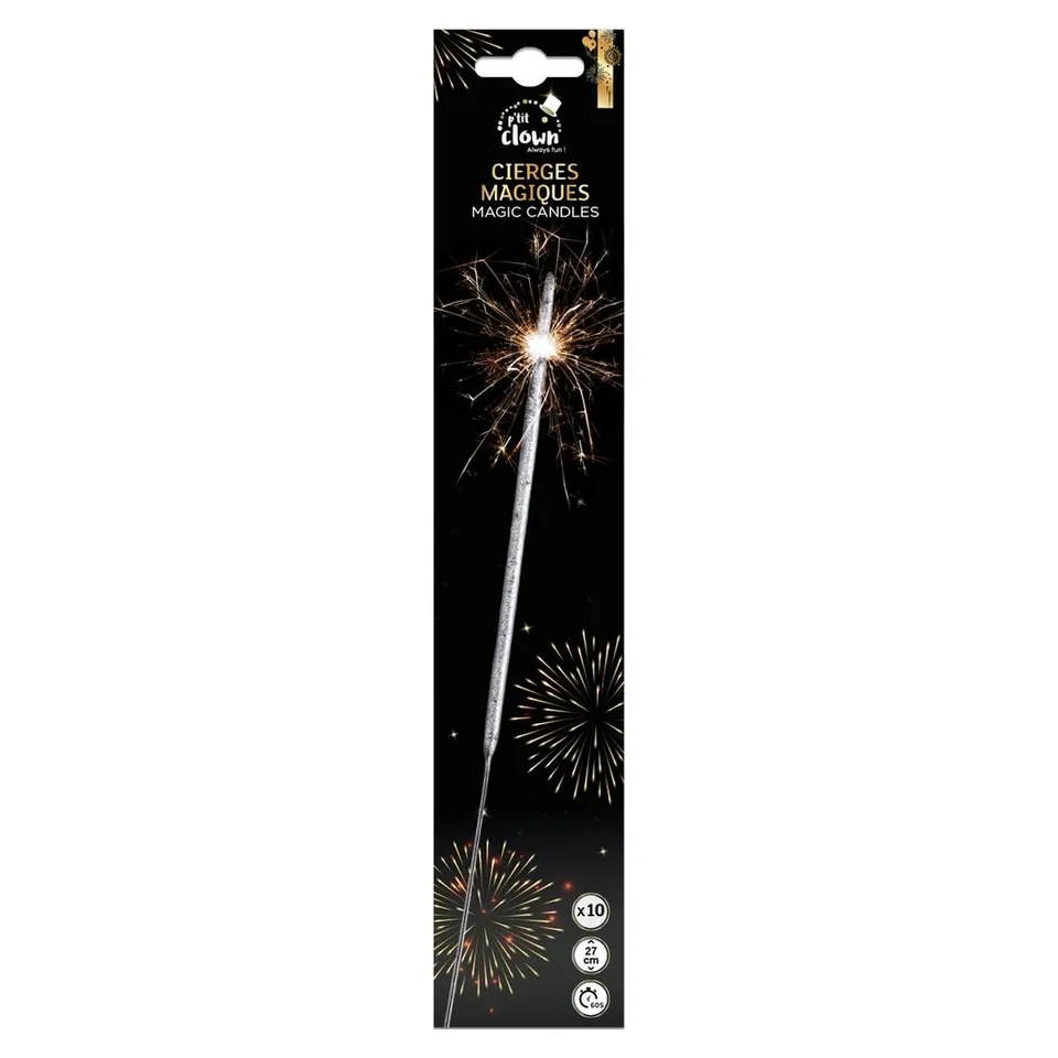 ptit-clown-wunderkerzen-28-cm-10er-set-60-sekunden image 1