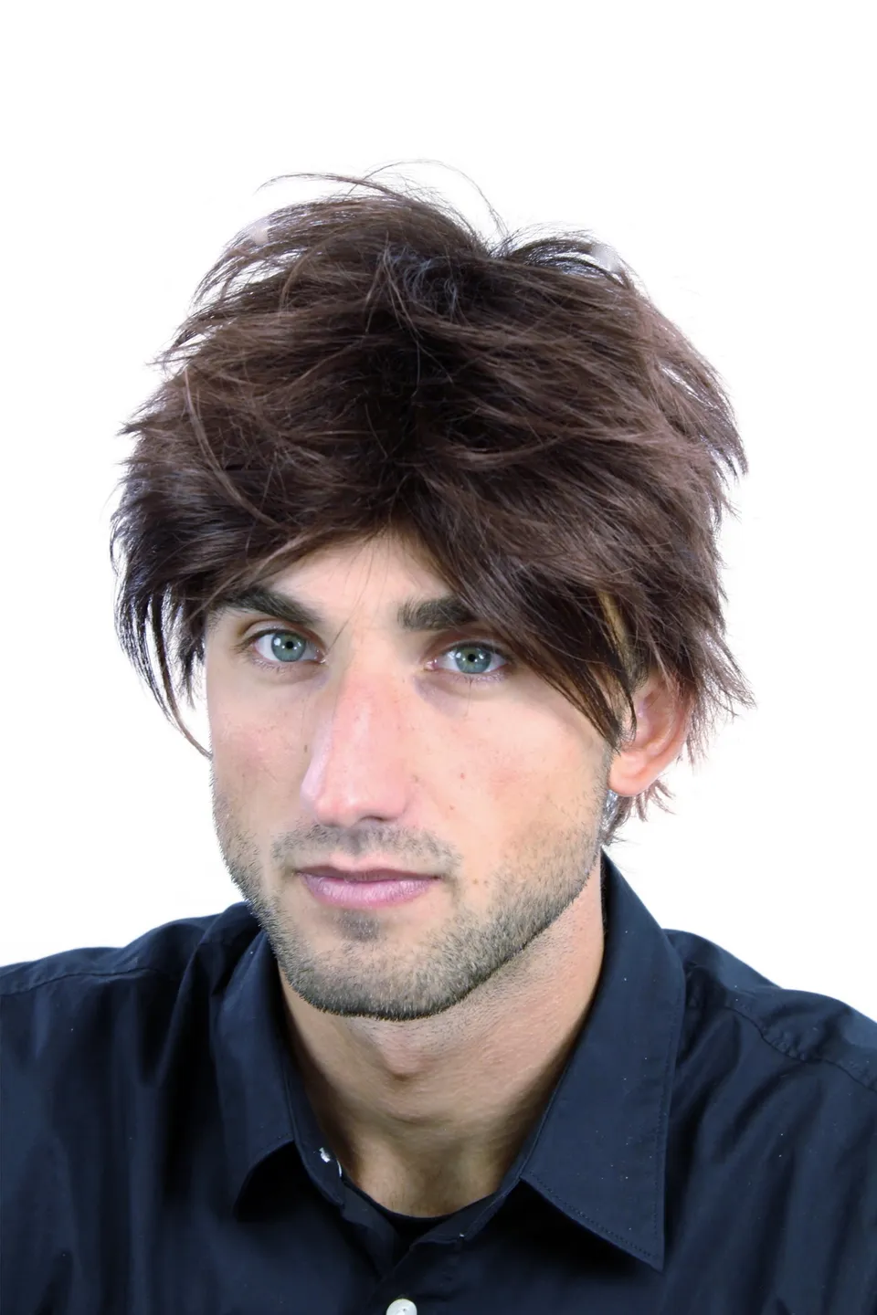 wig-me-up-wl-2075-4t33-herrenper-cke-kurz-wild-dunkelbraun-rotbraun image 1