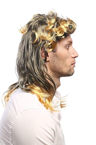 wig-me-up-ad-017-p103t35-vokuhila-per-cke-schwarz-goldblond-ca-50-cm image 8