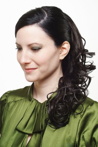 wig-me-up-sa011-2-pferdeschwanz-haarteil-locken-wetlook-schwarz-45-cm image 6