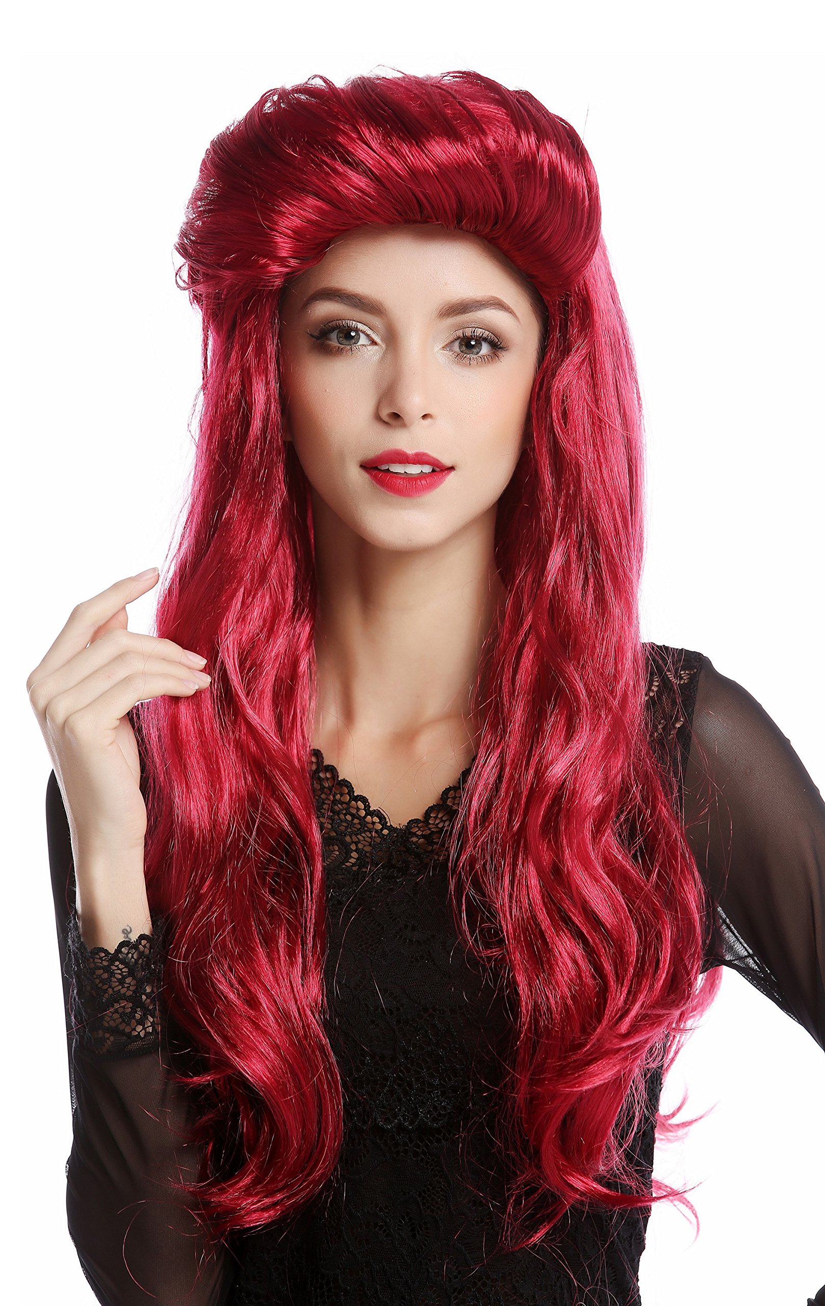 wig-me-up-91313-damenper-cke-rot-lang-65-cm-vamp-70er-80er-tolle image 4