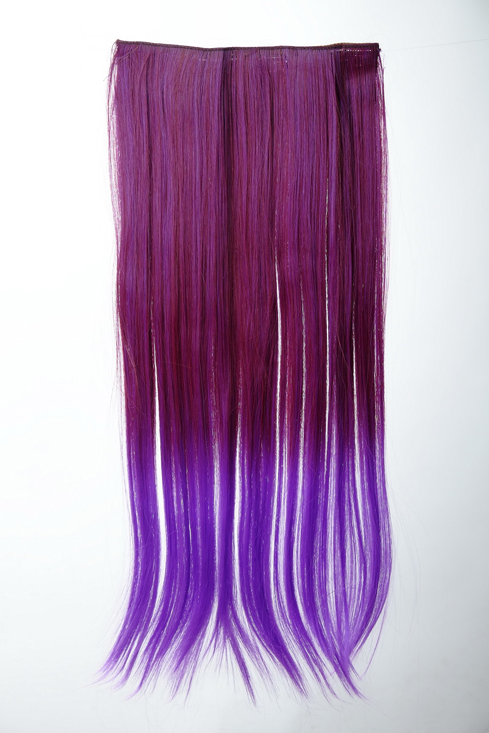 wig-me-up-yzf-3179p-clip-in-extension-ombre-schwarz-rot-60-cm image 4