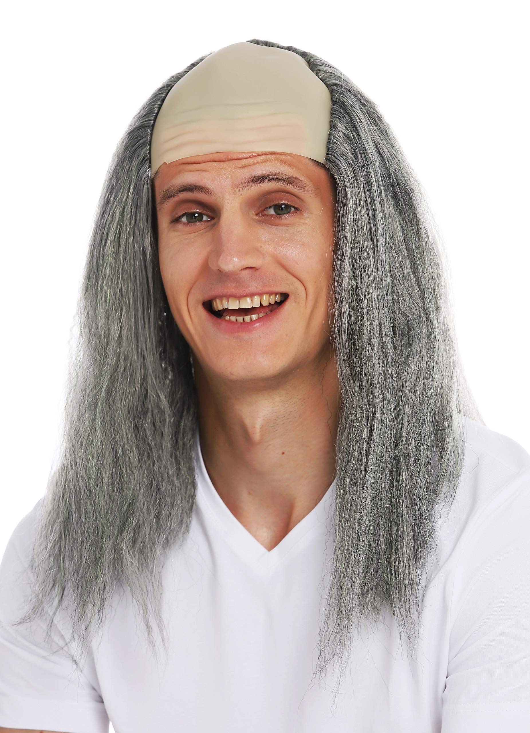 wig-me-up-bl201503-per-cke-herren-igor-stirnglatze-grau-gr-n-lang image 2