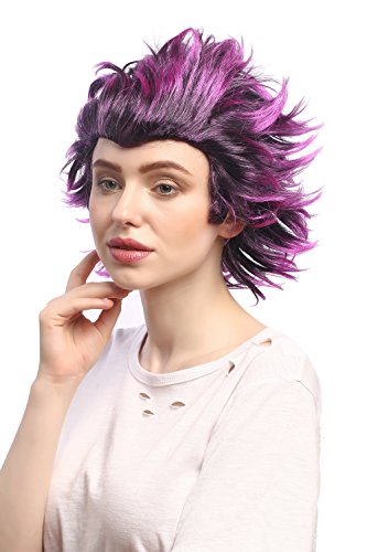 wig-me-up-91075-za51tza103-unisex-per-cke-kurz-schwarz-lila-wild image 7