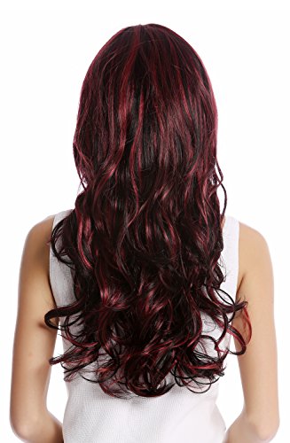 wig-me-up-gf-w2088-1h139-damenper-cke-lang-wellig-schwarz-mit-aubergine-rot image 8