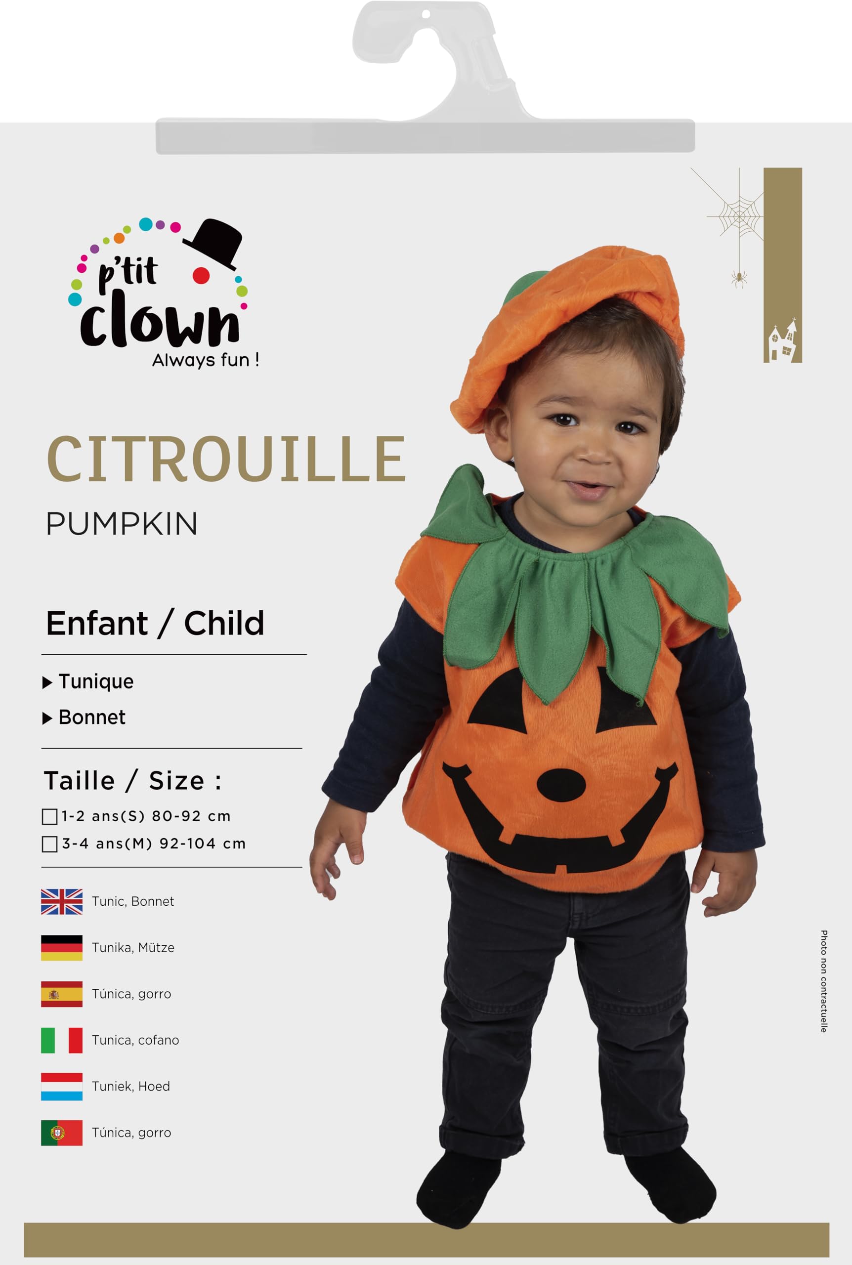 p-tit-clown-baby-k-rbis-verkleidung-kost-m-mit-tunika-m-tze-und-eimer image 5