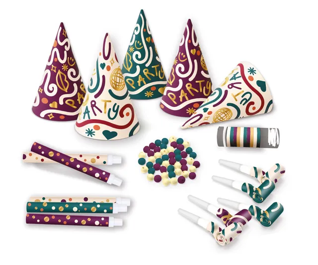 p-tit-clown-23445-konfettit-ten-set-f-r-5-personen-mehrfarbig image 1