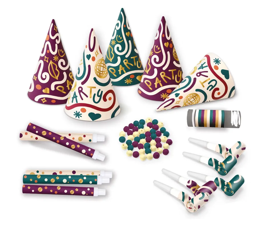 p-tit-clown-23445-konfettit-ten-set-f-r-5-personen-mehrfarbig image 1