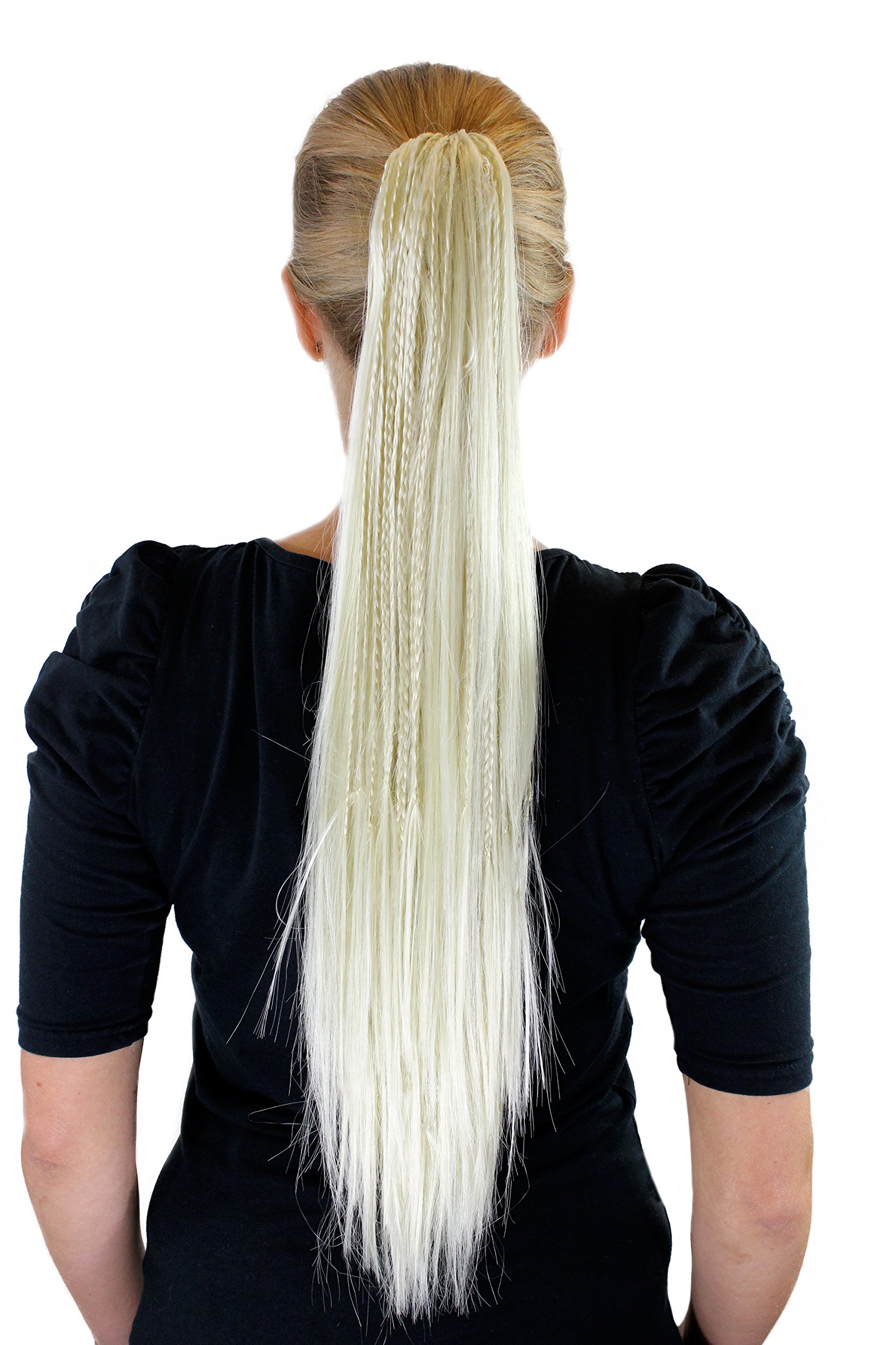 wig-me-up-jl-4008-613-haarteil-zopf-platinblond-glatt-65-cm image 1