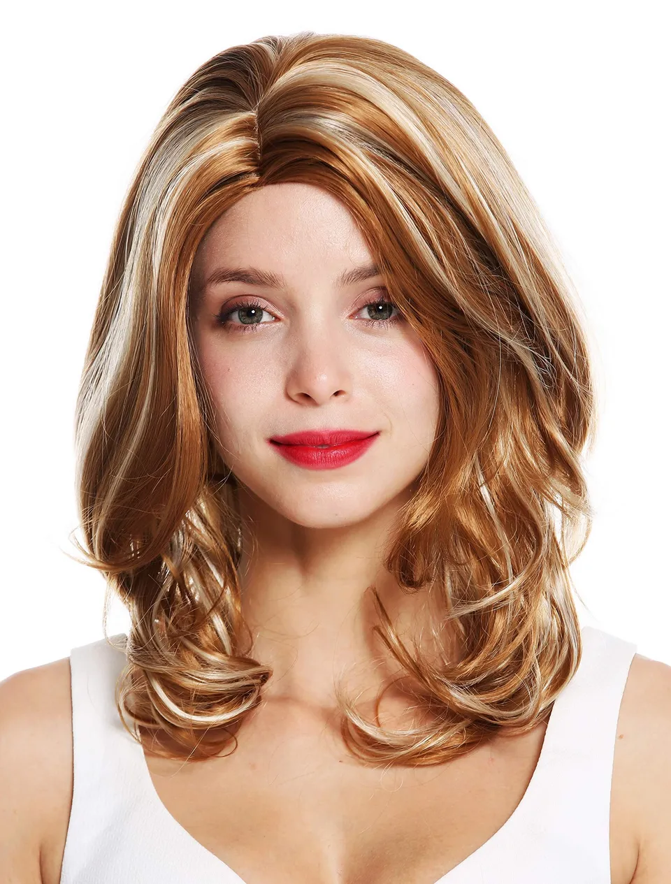 wig-me-up-gfw983-27h613-damenper-cke-lang-blond-mit-mittelscheitel-50-cm image 1