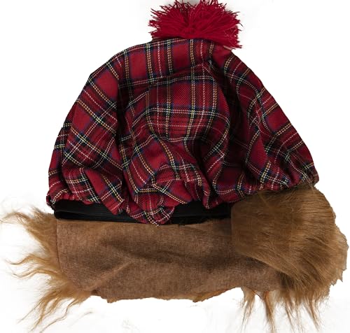 ptit-clown-77310-barett-schotten-erwachsene-mit-haar-rot-kariert image 7
