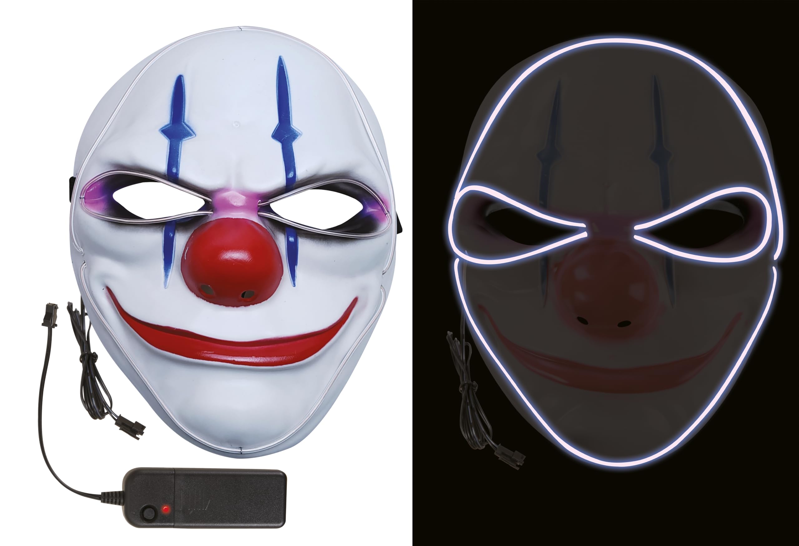 ptit-clown-15005-horror-clown-maske-f-r-erwachsene-leuchtend image 1