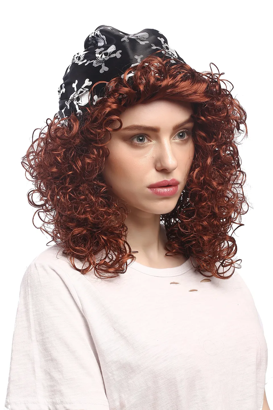 wig-me-up-91121-za340-piratin-per-cke-rotbraun-lockig-45-cm-mit-kopftuch image 1