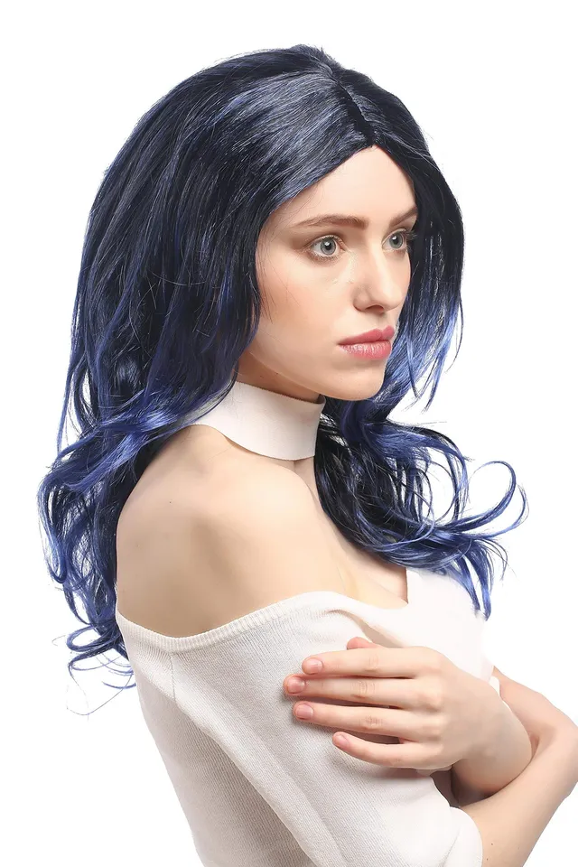 wig-me-up-91275-za103tzau1-damenper-cke-lang-wellig-schwarz-blauviolett-50-cm image 1