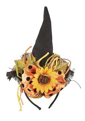 ptit-clown-22975-haarreif-hut-mit-blumen-schwarz-orange-halloween-accessoire image 7