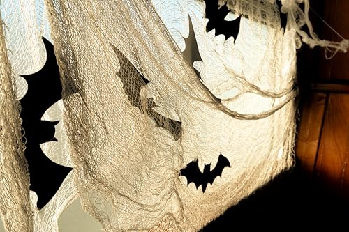 ptit-clown-10120-fledermaus-stoff-grau-schwarz-deko-stoff-400-cm-breit image 5