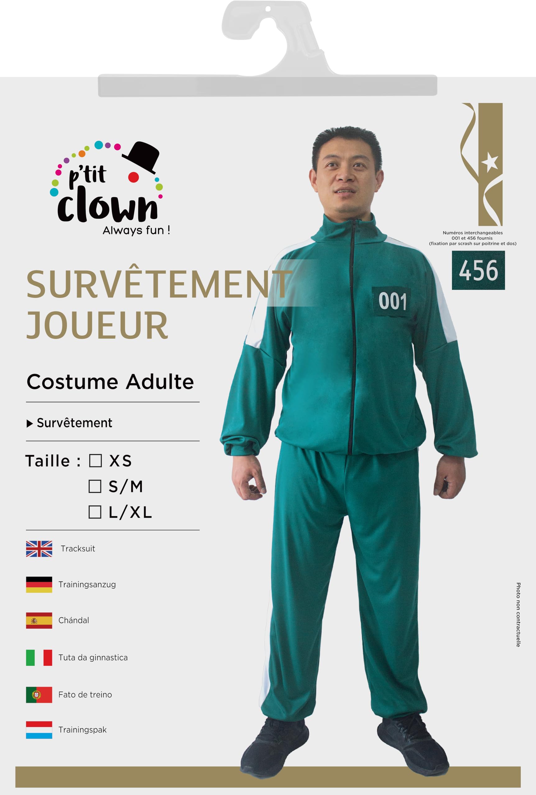 p-tit-clown-guard-spieler-schutzanzug-blau-l-xl-unisex-koreanisches-spiel image 2