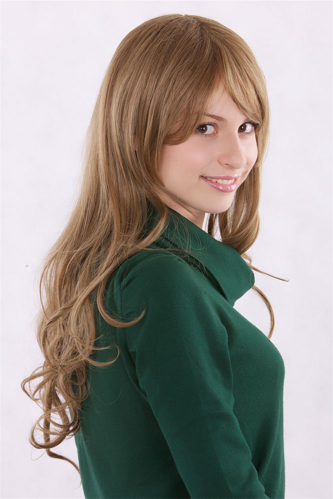wig-me-up-3255-m8-damen-langhaarper-cke-dunkelblond-wellig-55-cm-mit-pony image 2