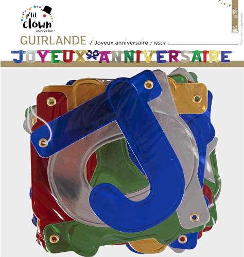 ptit-clown-lichterkette-joyeux-anniversaire-mehrfarbig-karton image 5