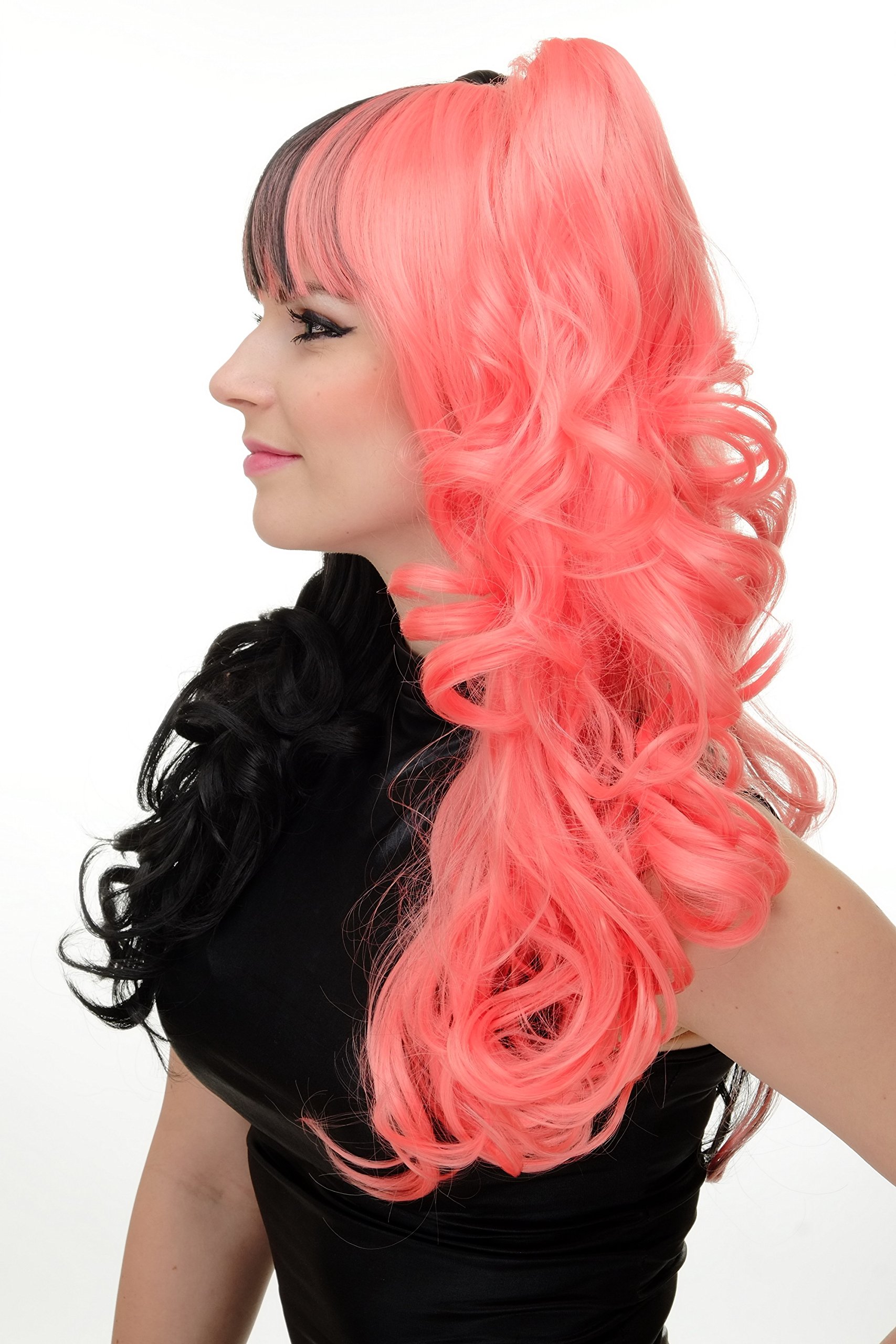 wig-me-up-yzf-7080h-a-two-faced-per-cke-halb-schwarz-pink-lang-lockig image 3