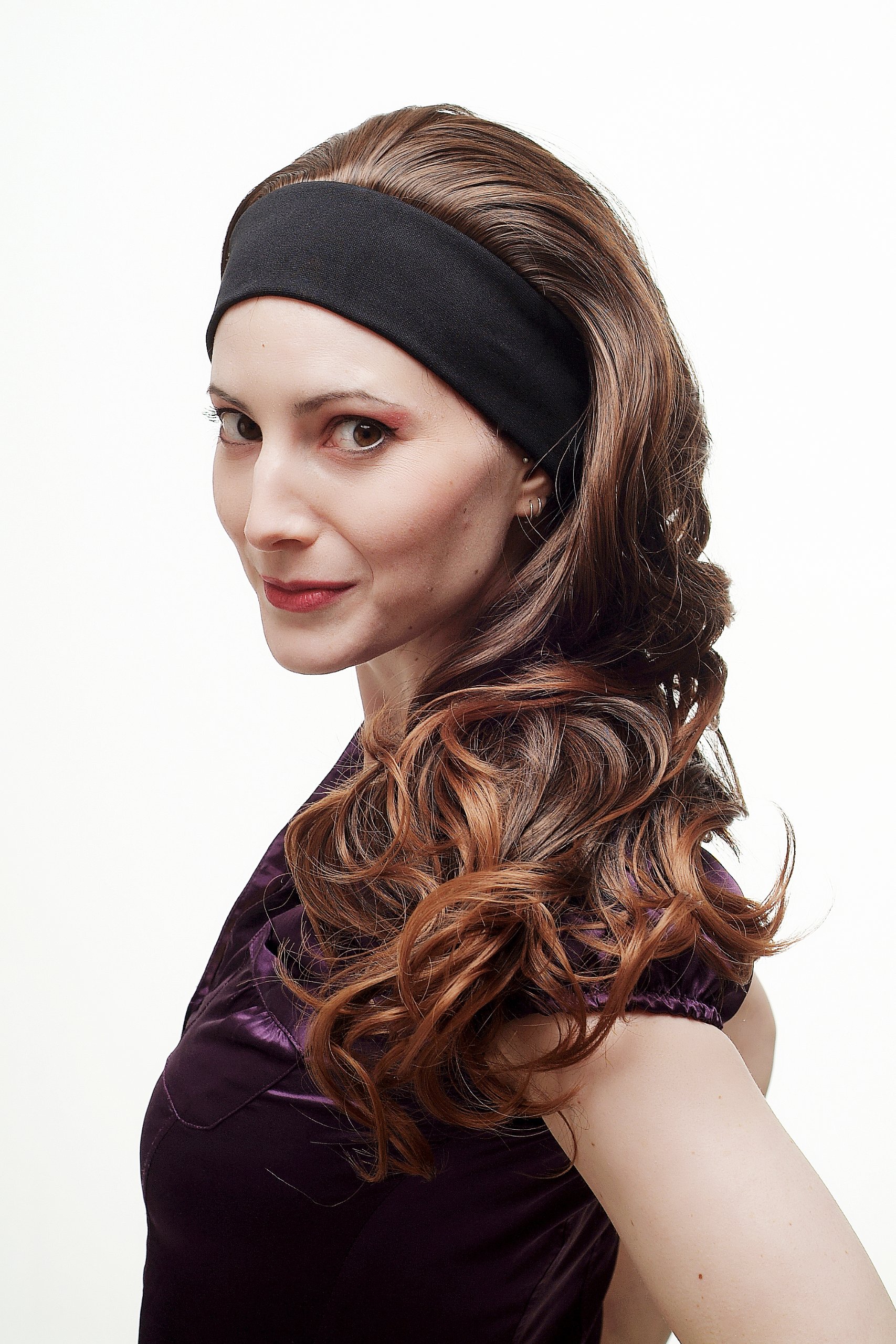 wig-me-up-h9309-2t30-haarteil-halbper-cke-stirnband-lang-gelockt-braun-mix-60-cm image 6
