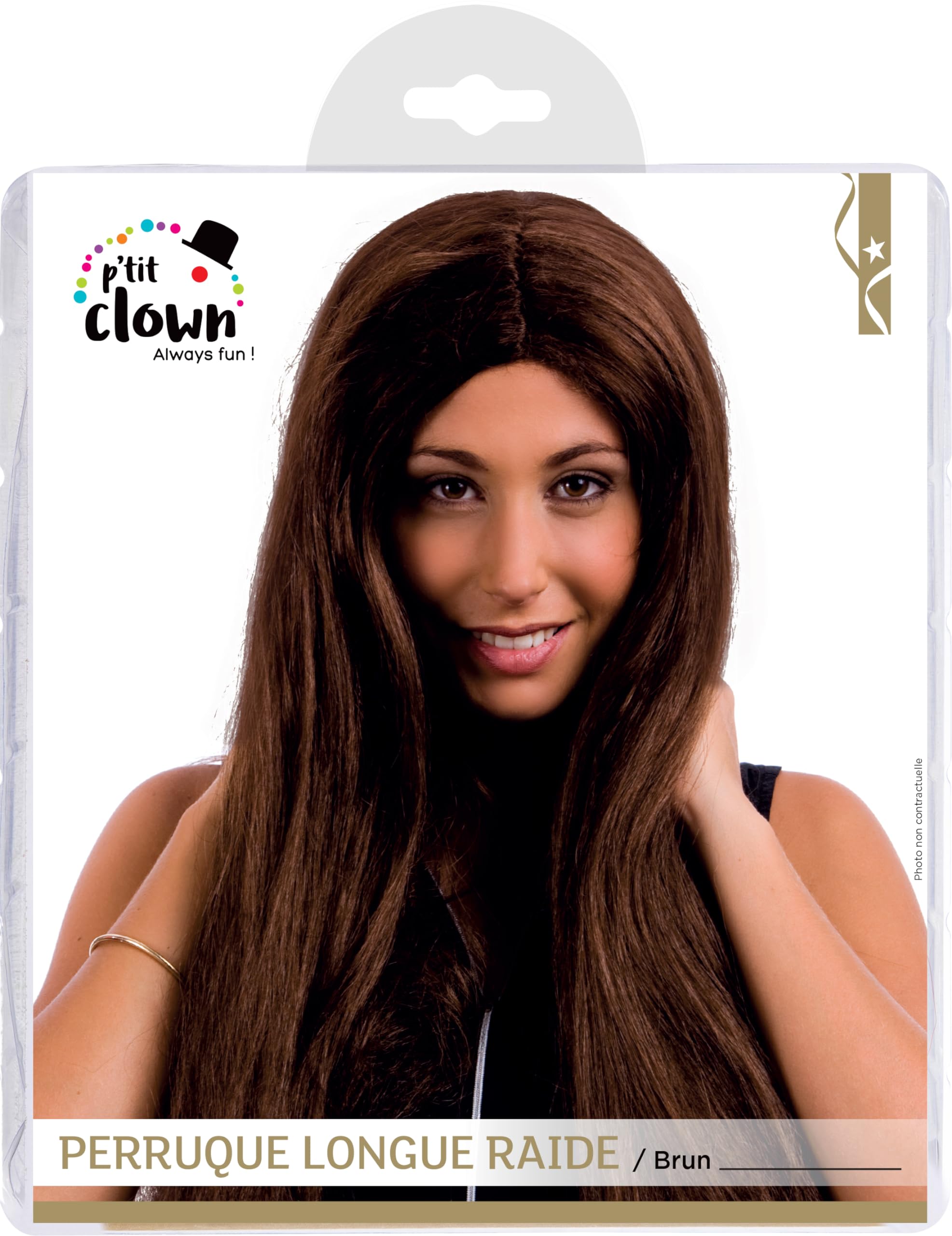 ptit-clown-lange-per-cke-damen-60-cm-braun-long-wig-68042 image 4