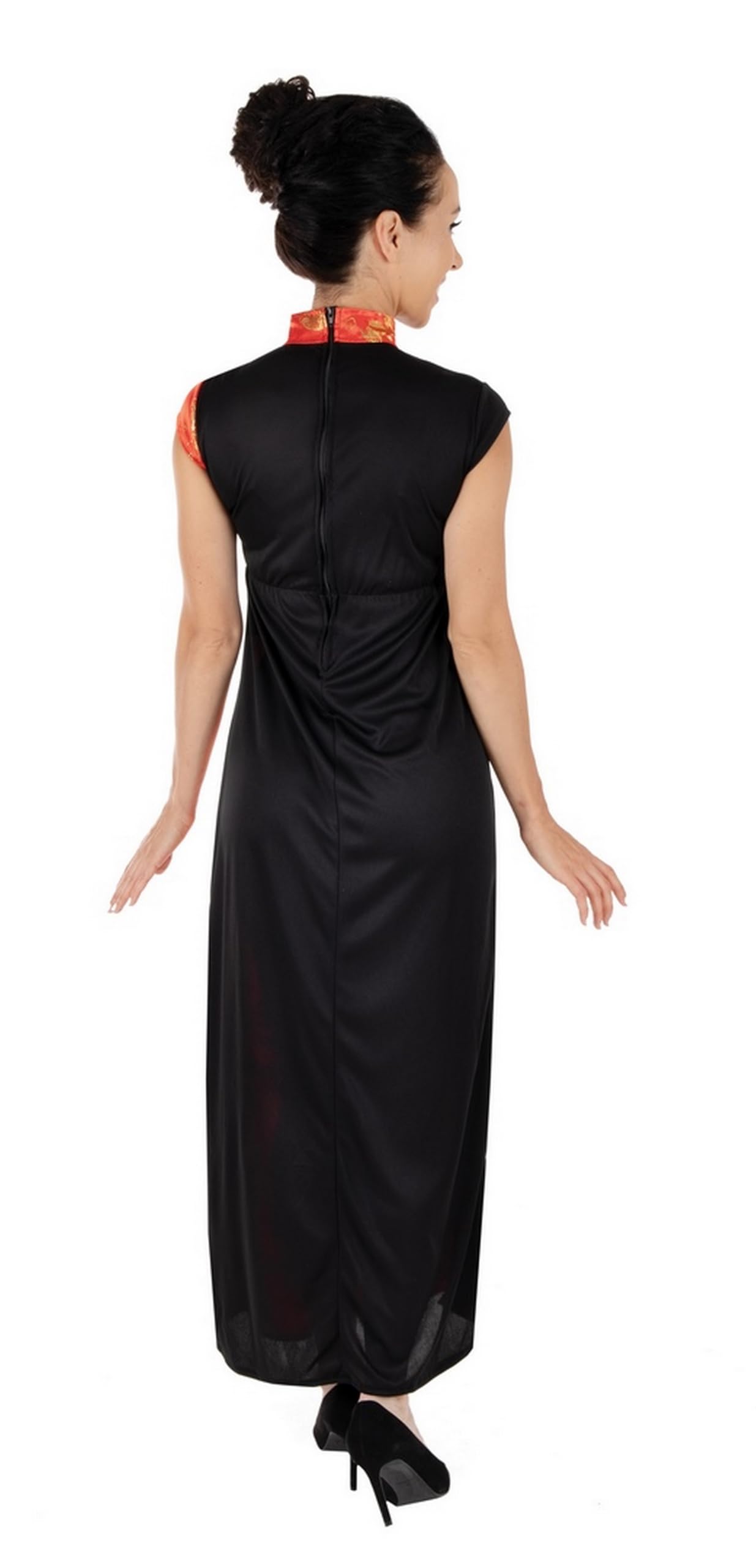 p-tit-clown-chinesisches-kleid-erwachsene-rot-polyester-kost-m image 3
