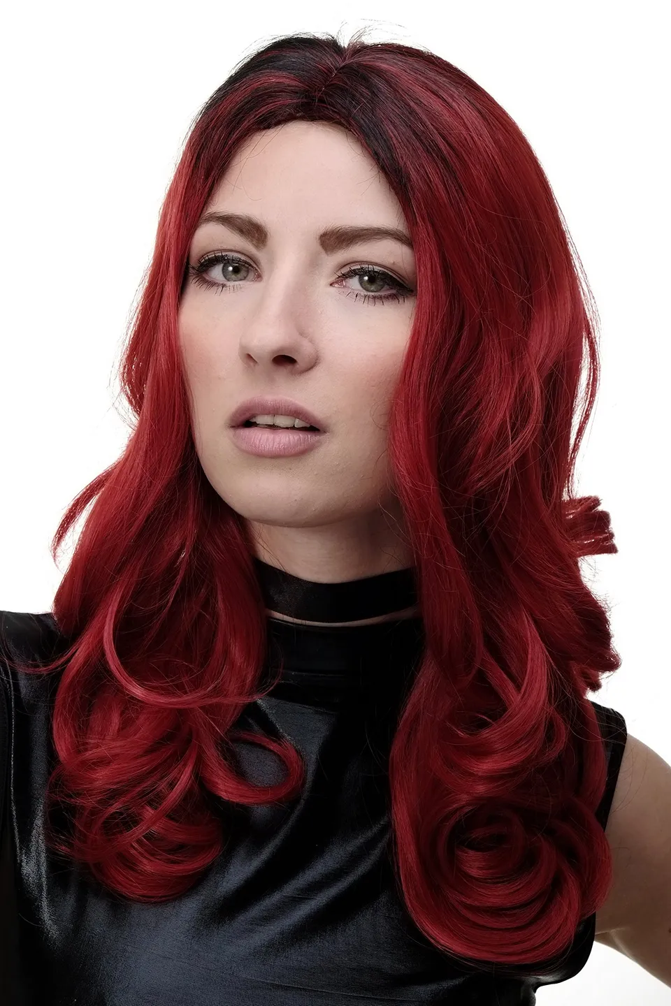wig-me-up-gfw1832-red-m130m-damenper-cke-lang-rot-ombre-mittelscheitel-50-cm image 1