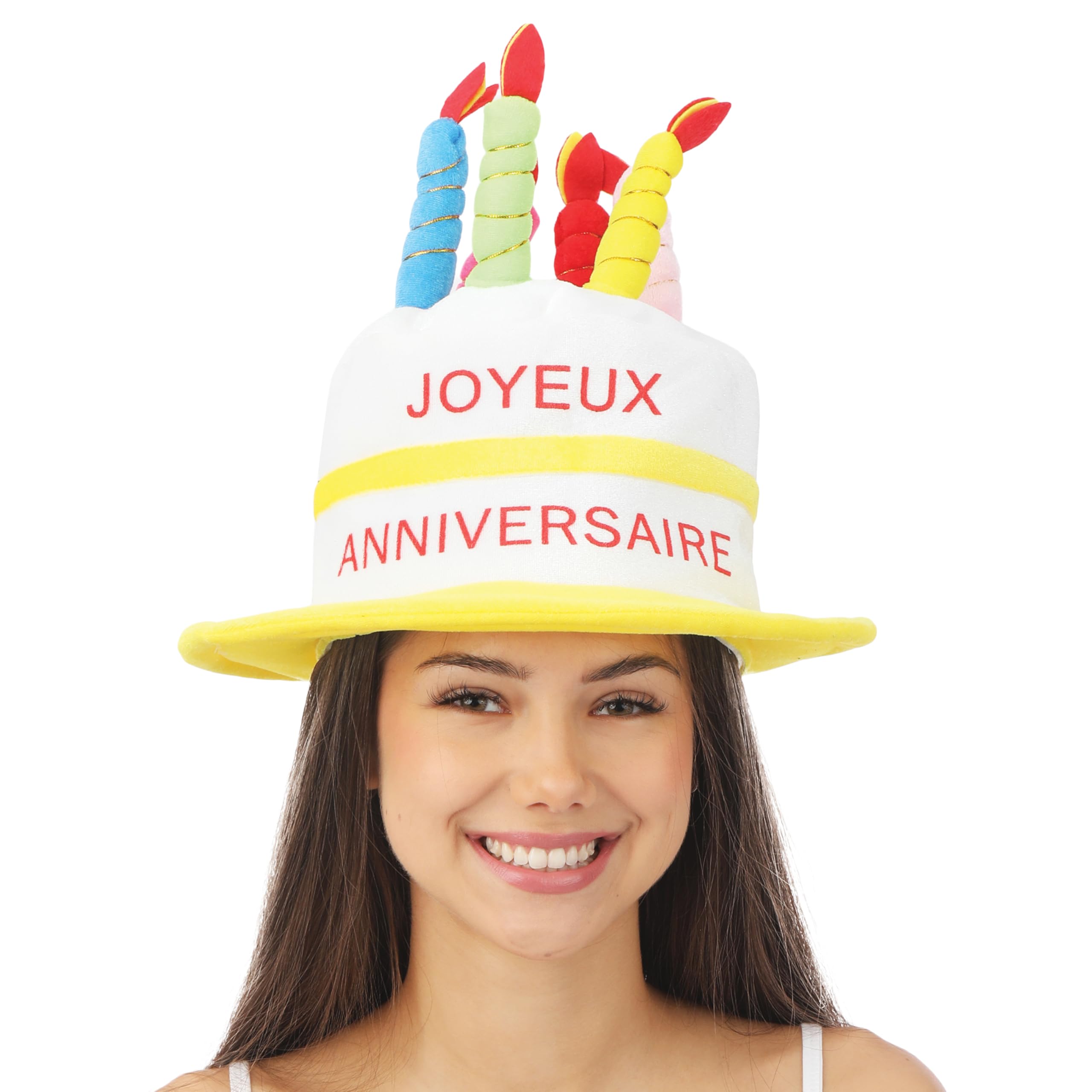 ptit-clown-81801-hut-samt-torte-joyeux-anniversaire-erwachsene-einheitsgr-e image 4