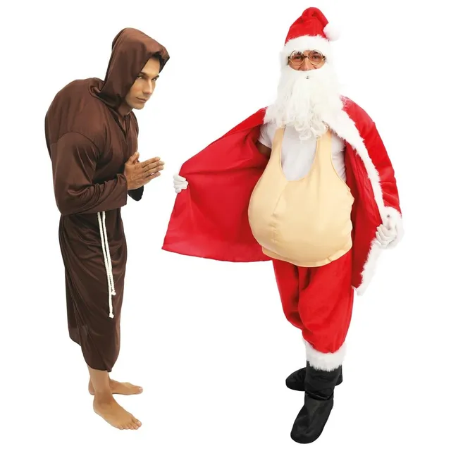 ptit-clown-bauchkissen-schaumstoff-beige-zubeh-r-weihnachtsmann-m-nch image 1