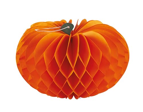 ptit-clown-k-rbis-mit-wabenmuster-orange-halloween-deko-30-cm image 3