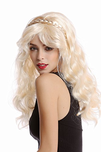 wig-me-up-90916-za88-damenper-cke-karneval-hellblond-lang-wellig-geflochten-mit- image 7